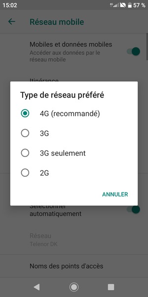 Sélectionnez votre option préférée