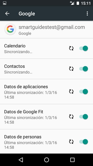 Su información será sincronizada
