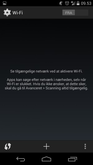 Slå Wi-Fi fra