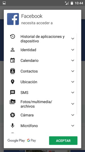 Seleccione ACEPTAR