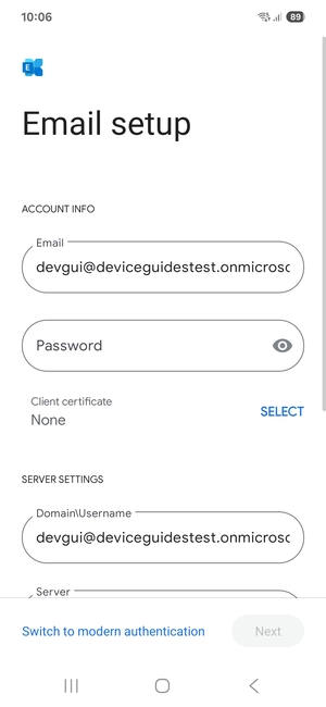 Enter your password