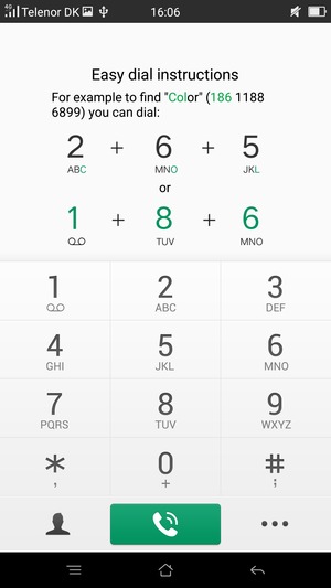 Press and hold the number 1