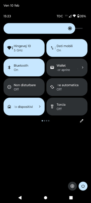 Disattiva Wi-Fi e Bluetooth