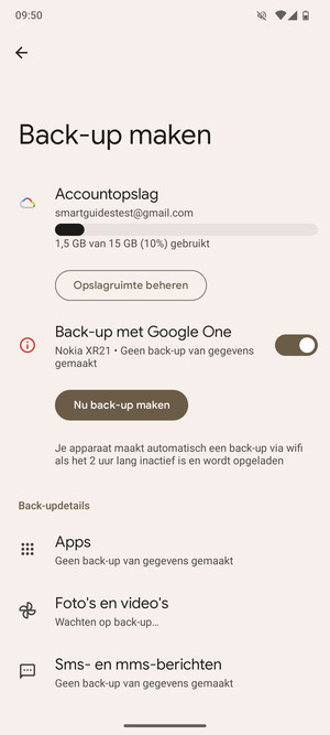 Selecteer Accountopslag