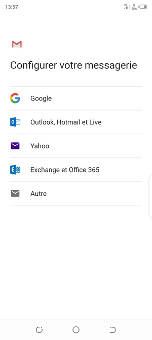 Sélectionnez Google