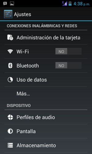 Seleccione Más...
