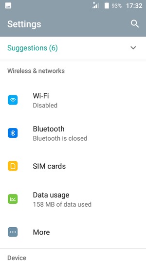 Select Wi-Fi