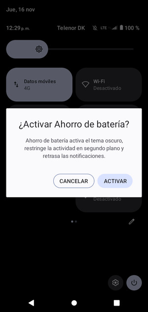Seleccione ACTIVAR