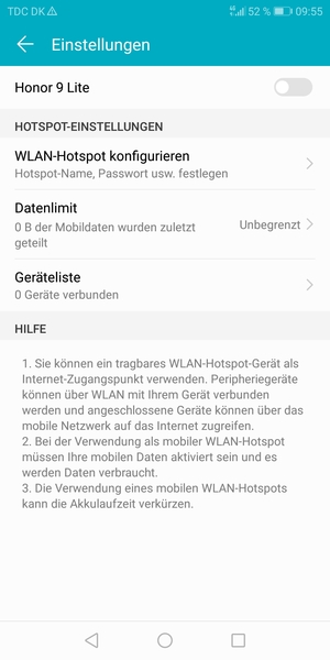 Wählen Sie WLAN-Hotspot konfigurieren