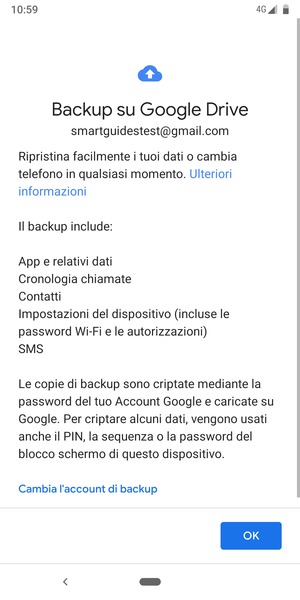 Seleziona OK
