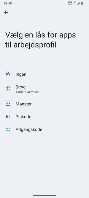 Vælg Mønster