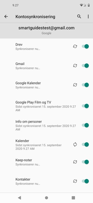 Dine kontakter fra Google vil nu blive synkroniseret til din telefon