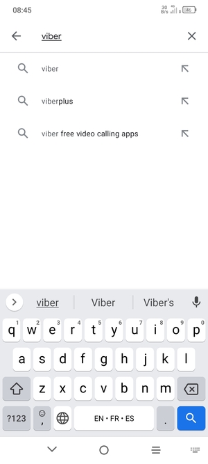 Enter the app name and select Search