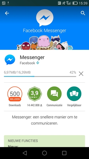 Wacht tot het installatieproces beëindigd is
