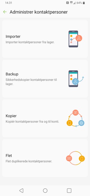 Vælg Importer