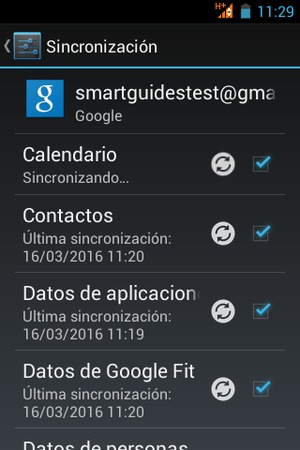 Su información será sincronizada