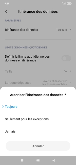 Sélectionnez votre option préférée