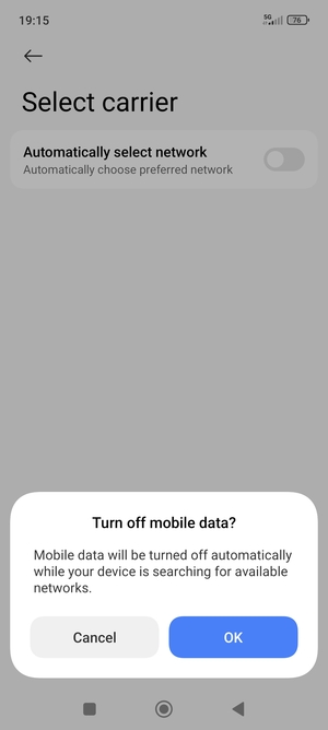 Select OK