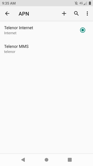 Seleziona il tasto Menu
