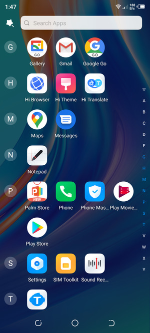 Select Settings