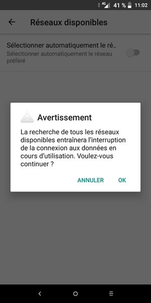 Sélectionnez OK
