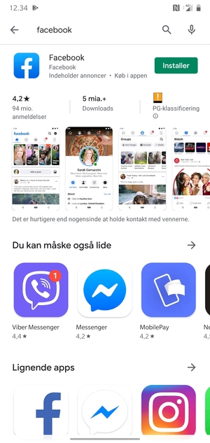 Vælg appen