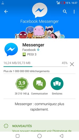 Veuillez attendre la fin de la procédure d'installation
