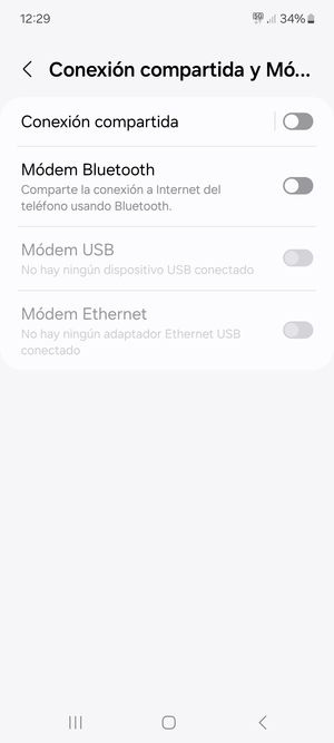 Seleccione Conexión compartida