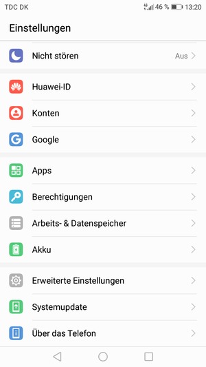 Scrollen Sie und wählen Sie Systemupdate