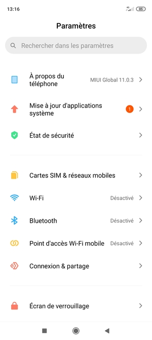Sélectionnez Wi-Fi