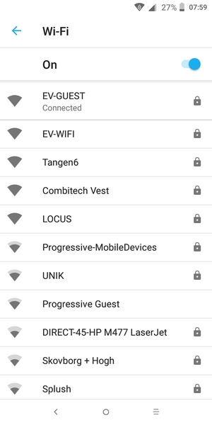 You are now connected to the Wi-Fi network