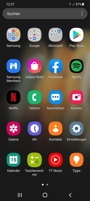 Wählen Sie Einstellungen