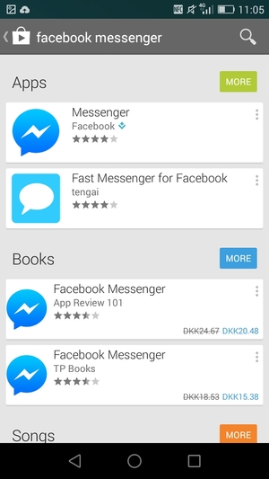 Select the app