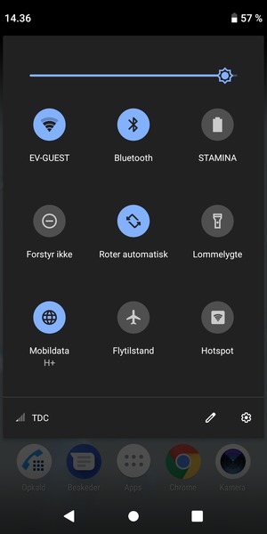 Slå Wi-Fi og Bluetooth fra