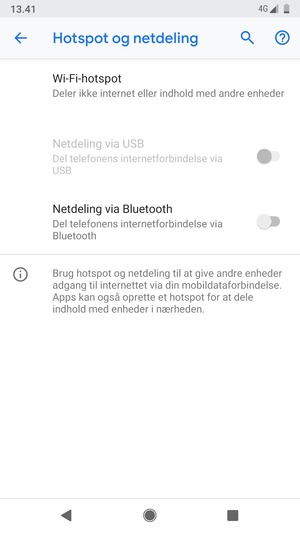 Vælg Wi-Fi-hotspot
