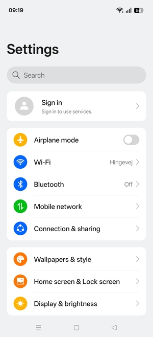 Select Mobile network