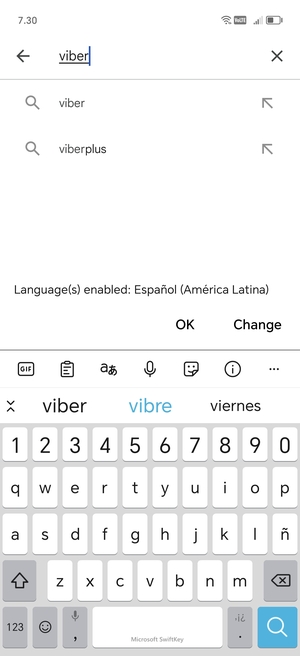Enter the app name and select Search