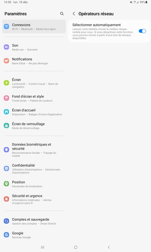 Désactiver le Sélectionner automatiquement