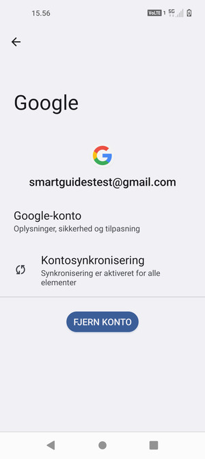Vælg Kontosynkronisering