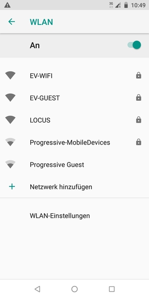 Wählen Sie das Wireless-Netzwerk, zu dem Sie eine Verbindung herstellen möchten