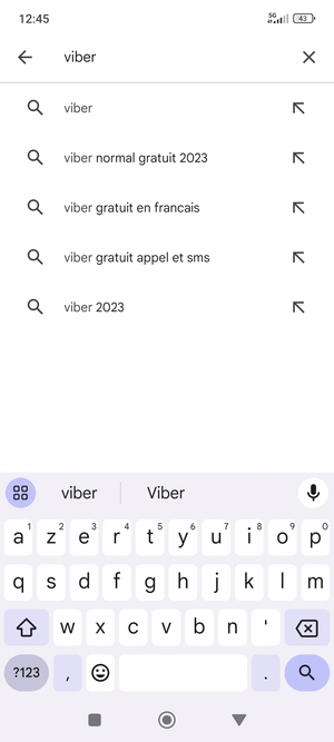 Saisissez le nom de l'appli et sélectionnez Rechercher