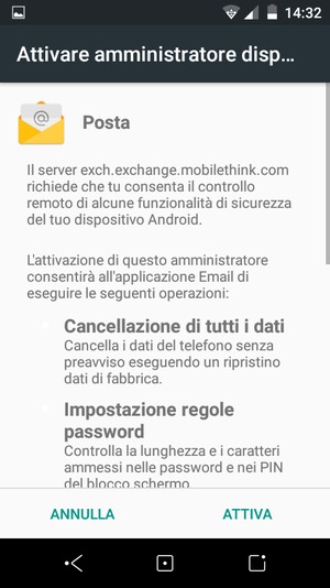 Seleziona ATTIVA