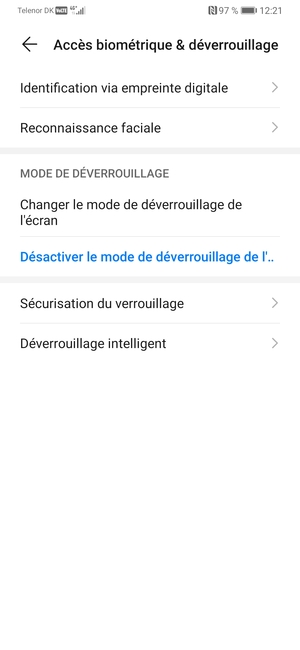 Votre téléphone est maintenant sécurisé par un écran de verrouillage