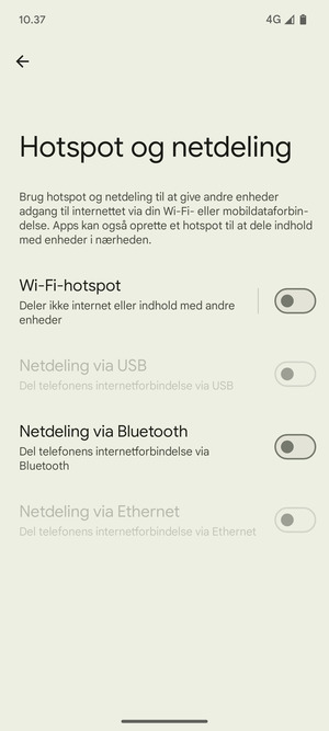 Vælg Wi-Fi-hotspot