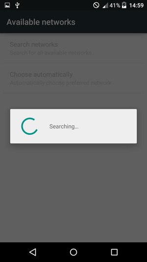 Wait for the search to finish