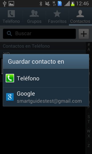 Seleccione su cuenta Google