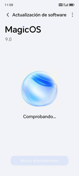 Espere a que la búsqueda termine