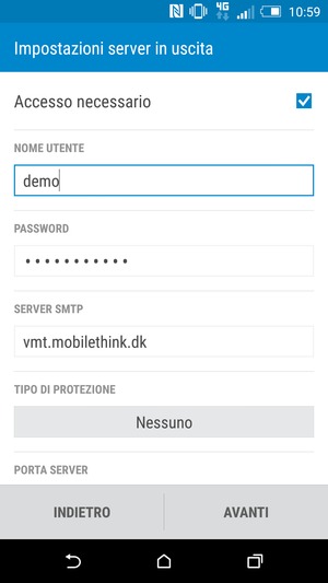 Deseleziona la casella di controllo Accesso necessario