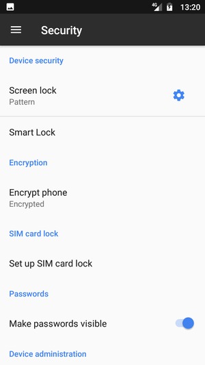 Your phone is now secure with a screen lock