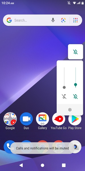 Select Mute to change to sound mode again